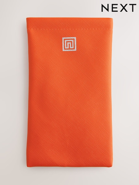 Portocaliu - Snap Sunglasses Pouch (E85742) | 26 LEI