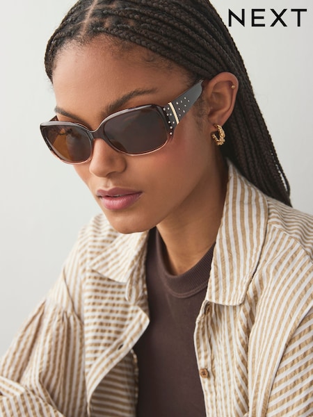Maro - Sparkle Square Sunglasses (E85760) | 96 LEI