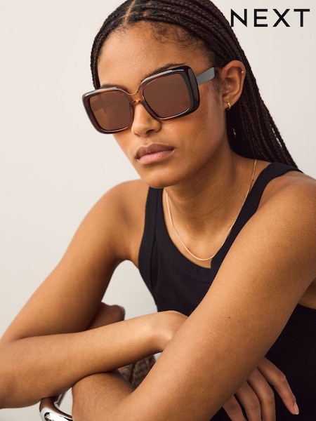 Toffee Large Square Sunglasses (E85764) | Rp 487,000