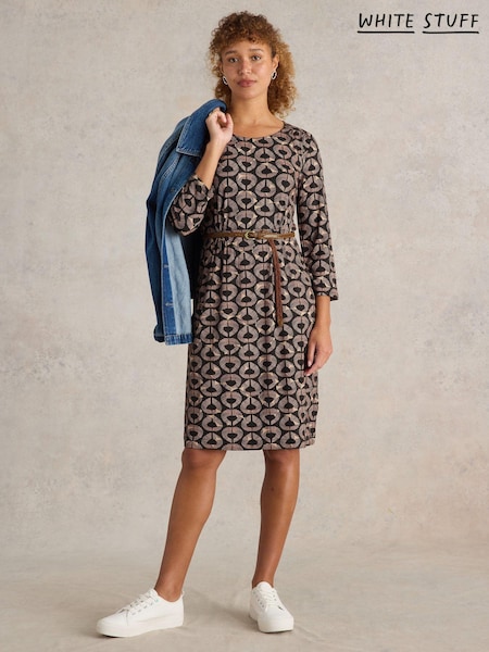 White Stuff Black Tallie Jersey Dress (E85779) | AED142