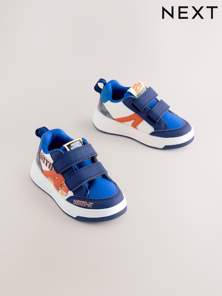 Blue Racing Wide Fit (G) Touch Fastening Two Strap Trainers (E86024) | AED102 - AED112