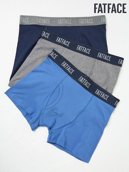 Blau & Grau - Fatface Klassische Boxershorts im 3 er-Pack (E86105) | 46 €
