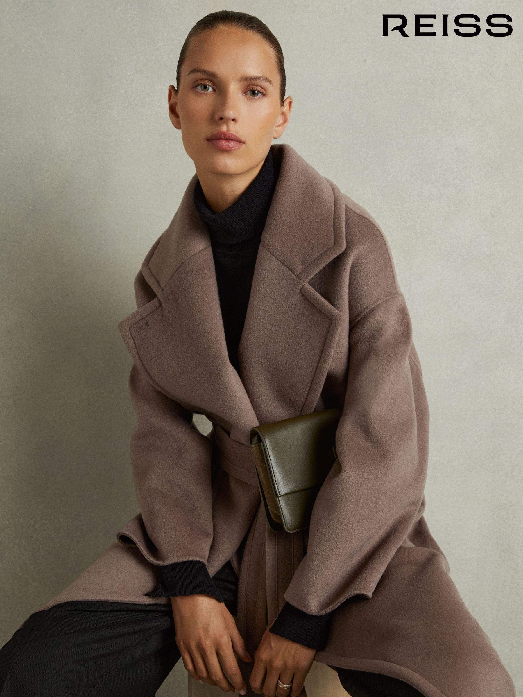 Reiss wool blend coat deals