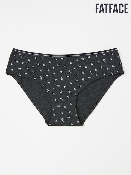 Серый в цветочек - FatFace Mini Knickers (E86357) | €12