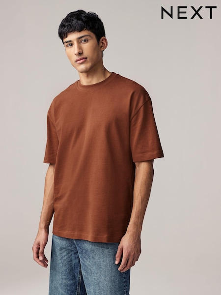 Orange Relaxed Fit Heavyweight T-Shirt (E86458) | €21