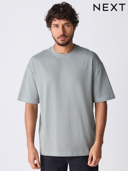Green Mid Regular Fit Heavyweight T-Shirt (E86466) | €17