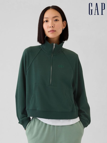 Gap Green Logo Half-Zip Pullover (E86558) | €23