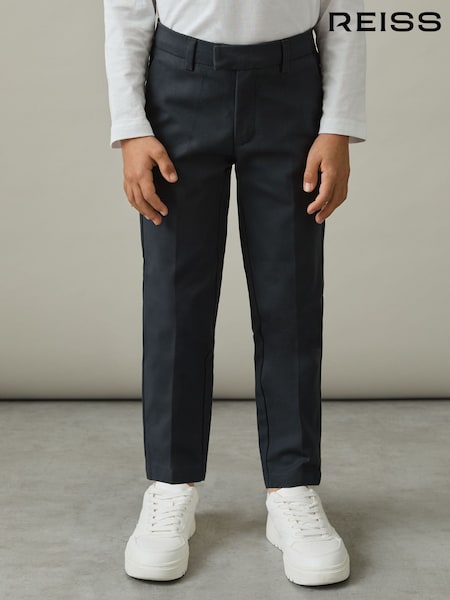 Reiss Steel Blue Eastbury 3-9 yrs Slim Fit Tapered Chinos (E86660) | €52