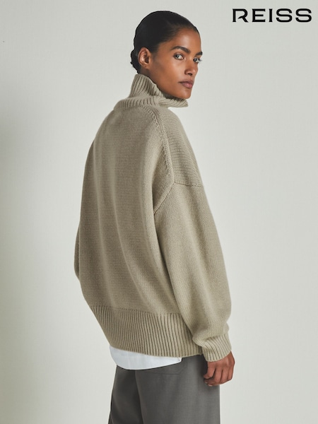 LES 100 CIEL Khaki Reiss | Les 100 Ciels Wool and Cashmere Jumper (E86663) | €385