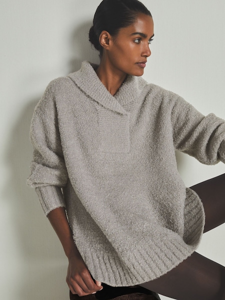 LES 100 CIEL Reiss | Les 100 Ciels Bouclé Jumper with Wool (E86675) | 231 €