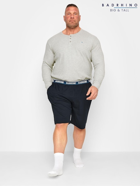 BadRhino Big & Tall Blue 100% Cotton Lounge Shorts (E86745) | €29