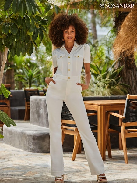Sosandar Button Front Jumpsuit (E86889) | 120 €