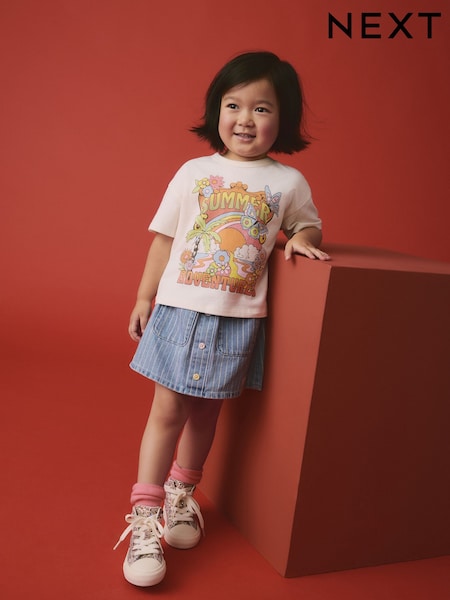 Rainbow 100% Cotton T-Shirt and Skirt Set (3mths-7yrs) (E87054) | kr301 - kr334