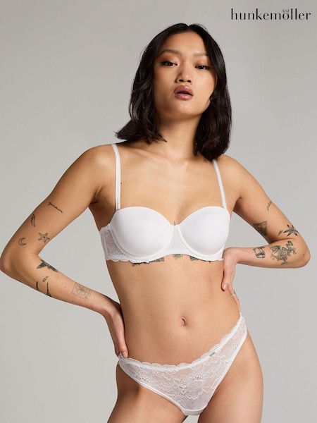 Hunkemöller Angie Padded Strapless Underwired White Bra (E87059) | €17.50