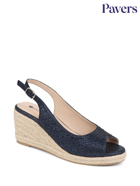 Pavers Embellished Espadrille Sandals (E87066) | ‏201‏₪
