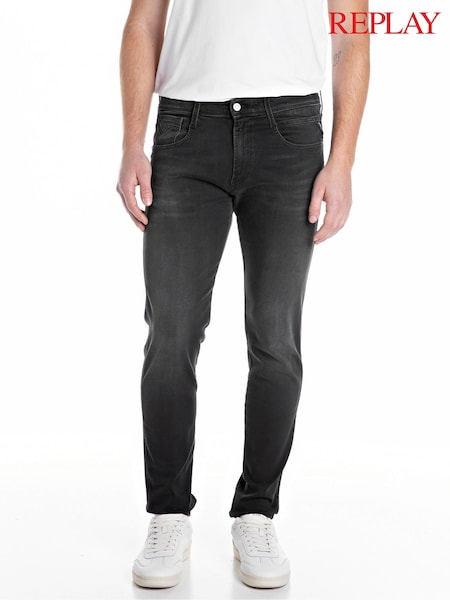 Серый - Replay Straight Fit Grover with 100% Cotton Stretch Jeans (E87202) | €146
