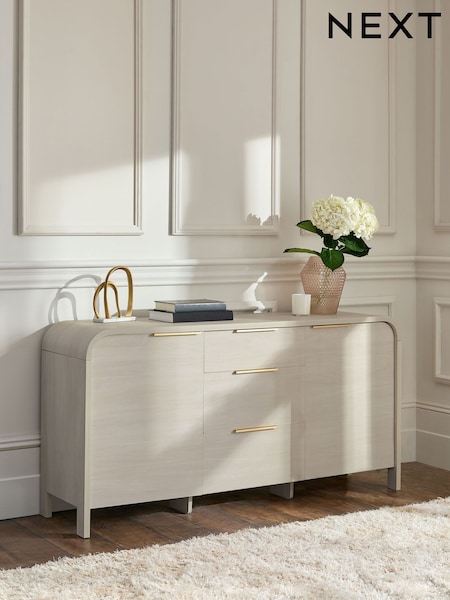 Light Natural Mia Oak Effect Large Sideboard (E87239) | €550