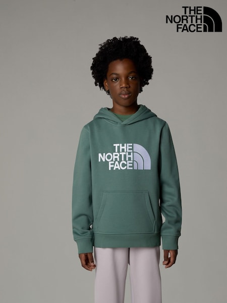 The North Face Green Boys Teen Drew Peak Pullover Hoodie (E87325) | $76