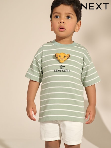 Sage Green Simba Lion King Short Sleeve T-Shirt (3mths-8yrs) (E87446) | 49 QAR - 59 QAR