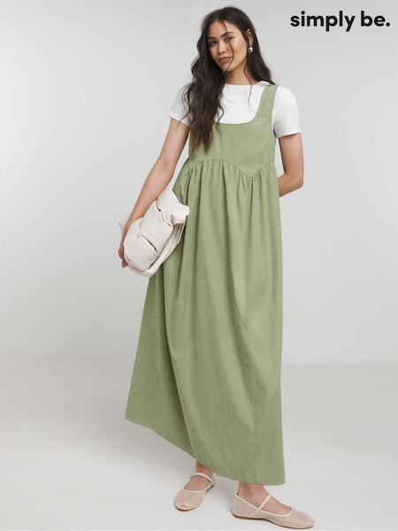 Simply Be Green Apron Midi Dress (E87499) | €24