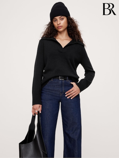 Musta - Banana Republic Cashmere Jumper Polo (E87557) | €291