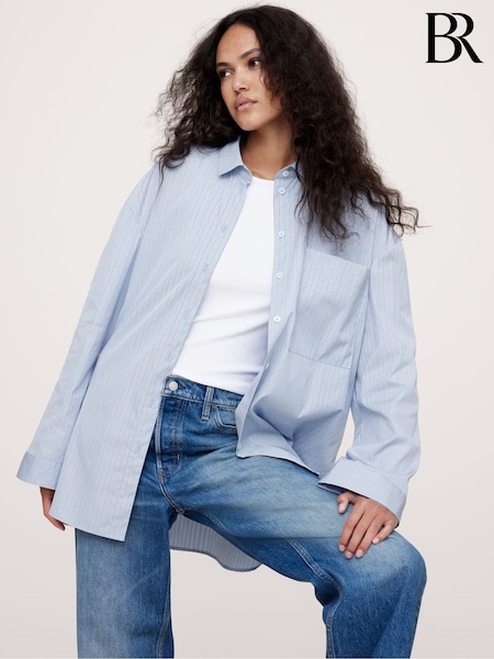 Banana Republic Blue The Oversized Shirt (E87574) | €37