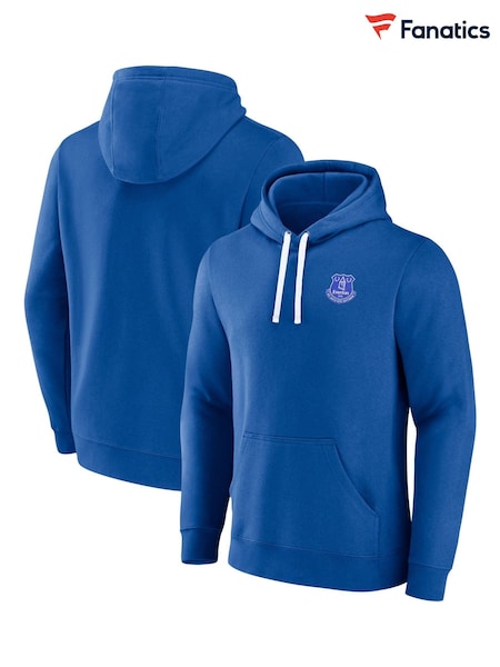 Fanatics Small Everton Essentials Crest White Hoodie (E87701) | kr735