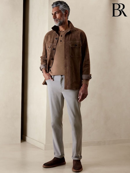 Banana Republic Grey Slim Traveler Trousers 2.0 (E87856) | €48