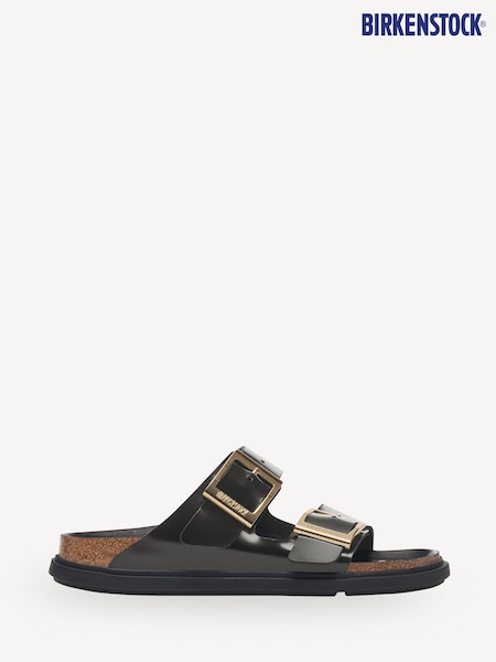 Birkenstock Black Arizona High Shine Leather Sandals (E87867) | €108