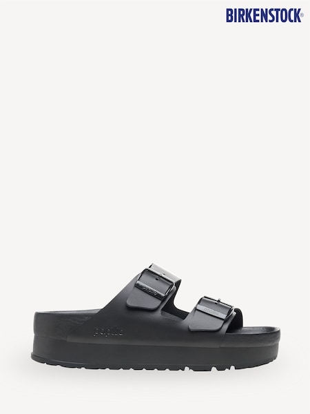 Birkenstock Black Arizona Papillio Leather Sandals (E87871) | €101