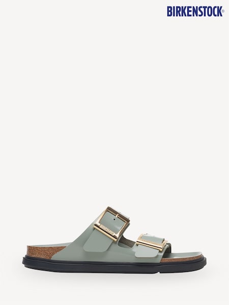 Birkenstock Green Arizona High Shine Sandals (E87876) | €114