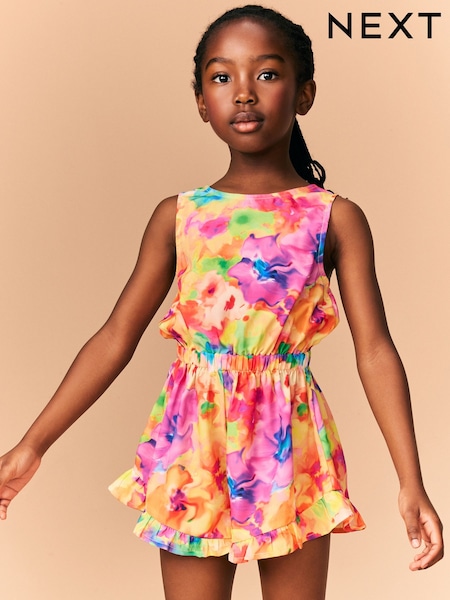 Multi Tie-dye - Bow Detail Playsuit (3-16yrs) (E87890) | ‏61 د.إ.‏ - ‏ 86‏ د.إ.