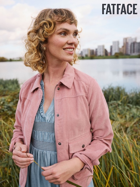 FatFace Sienna Pink Cord Jacket (E87901) | €106