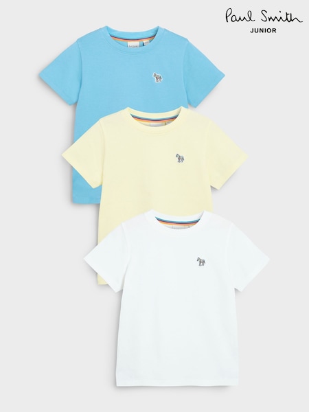Amarillo - Paul Smith Junior Boys Signature T-Shirts 3 Pack (E87972) | 45 €