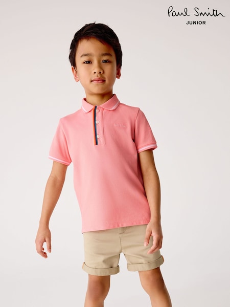 Paul Smith Junior Boys Short Sleeve Signature Polo Shirt (E87977) | €60