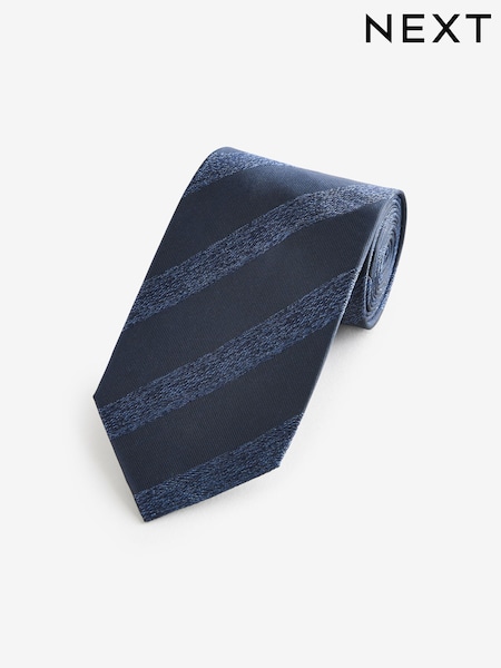 Blue Tonal Stripe Silk Design Tie (E88009) | €11