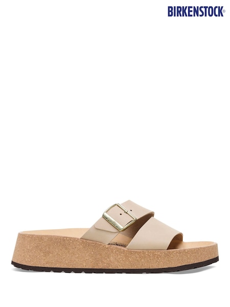 Birkenstock Sand Almina Nubuck Wedges Sandals (E88062) | $151