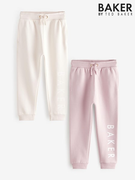 Baker by Ted Baker Pink/Cream Multi Joggers 2 Pack (E88102) | 48 € - 55 €