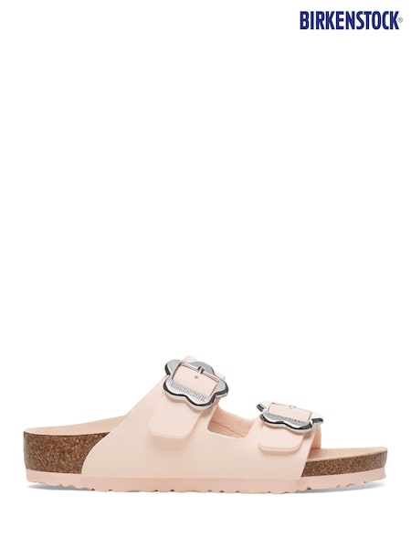 Birkenstock Pink Kids Arizona Flowers Sandals (E88150) | €78