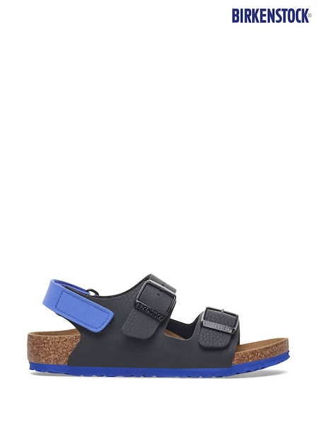 Birkenstock Blue/Black Kids Milano Sandals (E88153) | €78