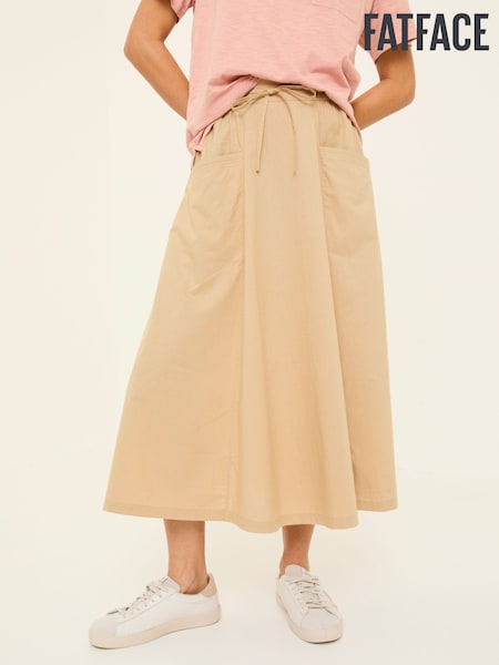 FatFace Stone Sulli Poplin Skirt (E88176) | $85