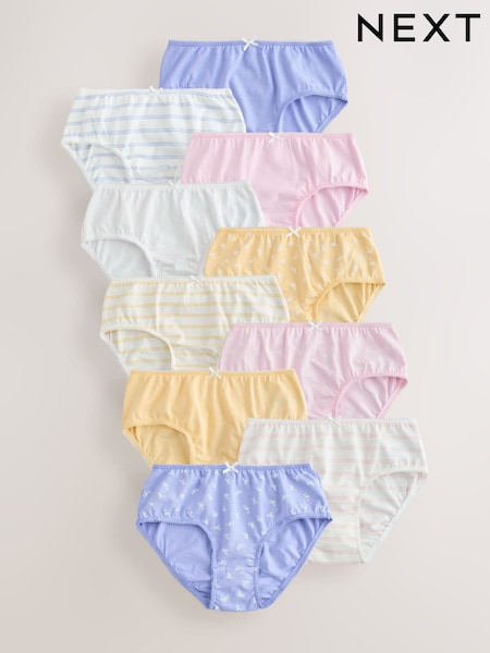 Бело-розовый - Briefs 10 Pack (1.5-16yrs) (E88275) | €20 - €27