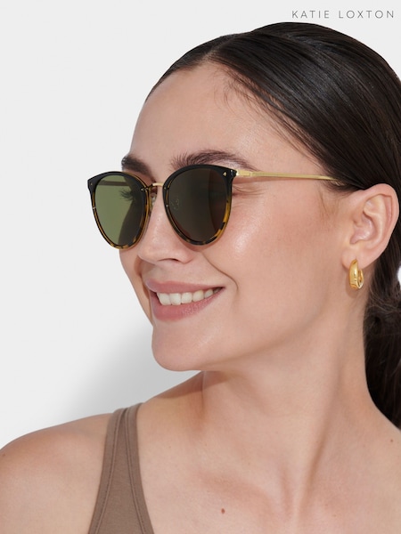 Katie Loxton Santorini | Gradient Black Tortoiseshell Sunglasses (E88323) | 223 LEI