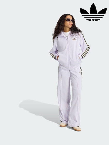 Purple - Adidas Originals Firebird Loose Track Top