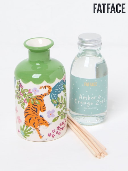 Green Multi Tiger Print Ceramic Diffuser (E88451) | €38.50