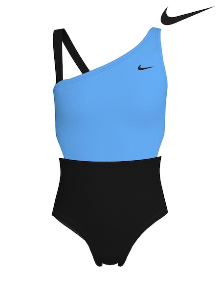 Черный - Nike Colour Block Asymmetrical Cutout Swimsuit (E88663) | €34