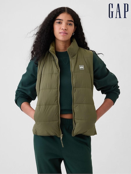 Gap Green Logo Cold Control Puffer Gilet (E88748) | €23