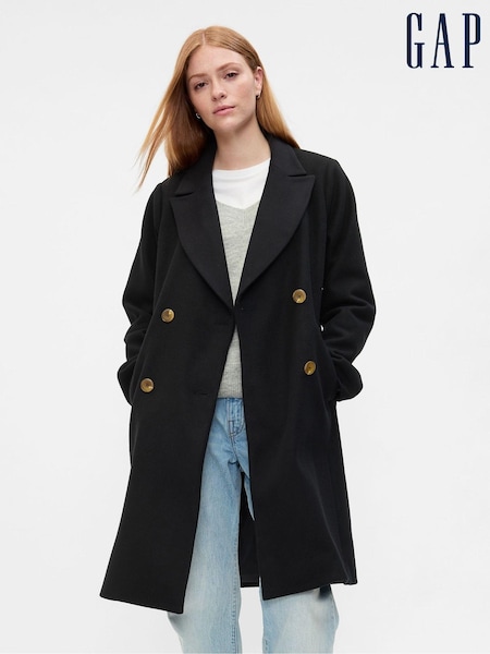 Gap Black Longline Top Coat (E88762) | €65