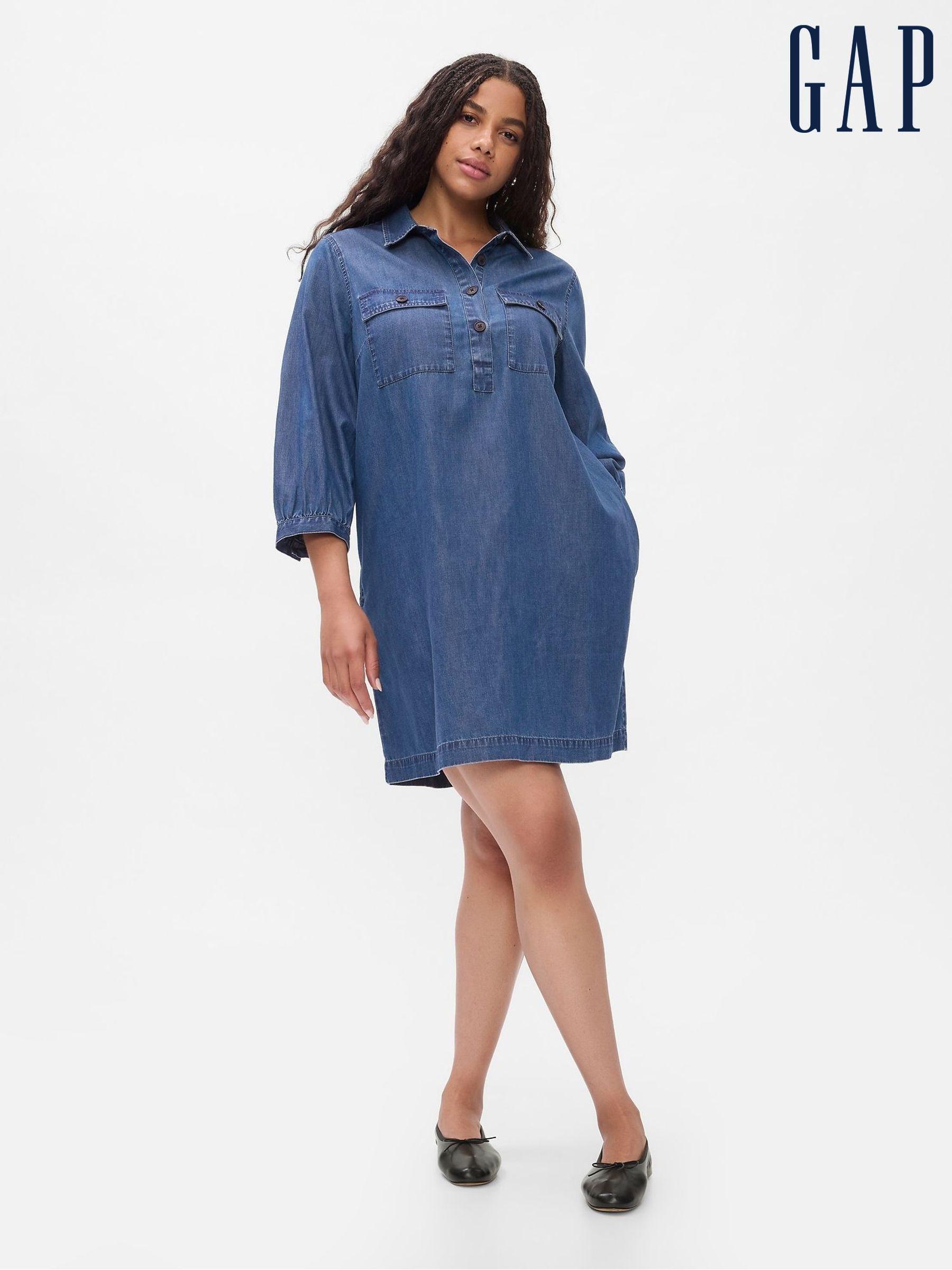 Gap shirt dress uk online
