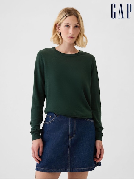 Gap Green Merino Wool Crew Neck Jumper (E88801) | €57